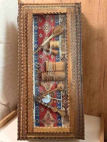 Спортивные игры: Əl işi ağac nərd dəsti və dekorativ vitrin qutu - Material: bütöv — 1