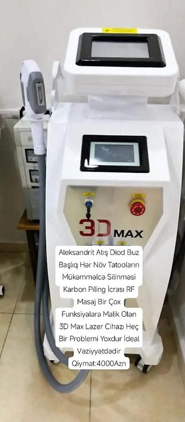 3dmax lazer aparatı aleksandrit atış. diod buz başlıq hər növ