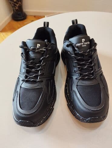 Туфли: Pierre Cardin kişi krossovkası – qara rəng, gündəlik və idman — 5