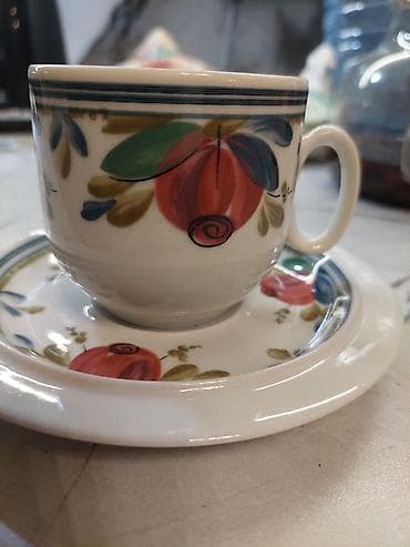 ağ süd: Qəhvə dəsti, rəng - Ağ, Farfor, Almaniya — 3