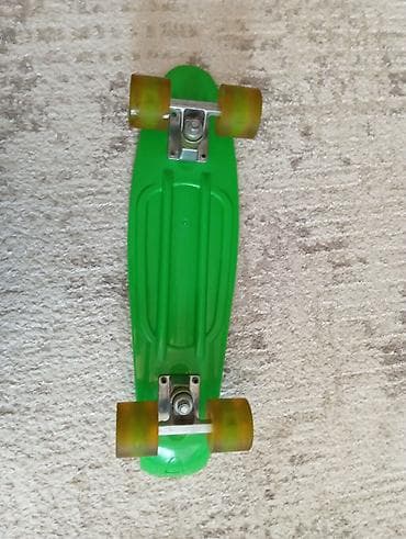 penny board: Yaşıl rengde skate ölçü-uzunluq-55-eni-15 9 -10 yaşlı uşaqlar — 3