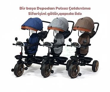 veosiped: Yeni Üç təkərli Uşaq velosipedi 12", Pulsuz çatdırılma, Rayonlara çatdırılma — 2