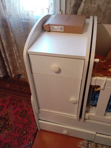 Digər uşaq mebeli: Oğlan və qız üçün, İşlənmiş, Dördbucaq, Beşik, Matras ilə, Yellənmə mexanizm ilə — 3