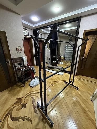 Metal geyim asqısı/raq - Material: qalın divarlı metal profil, toz — 2