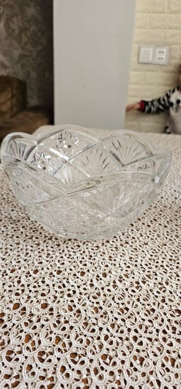 Xrustal meyvə qabı 2 eded