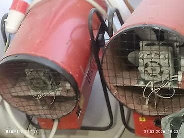 elektrik muhərriki: Sənaye tipli elektrikli istilik ventilyatorları (2 ədəd) - Silindrik — 2