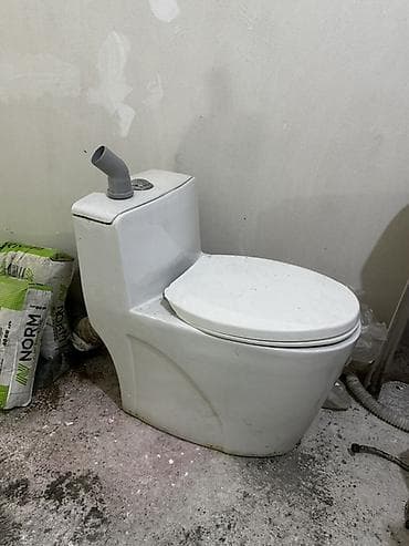 Kompakt monoblok unitaz Qiriq cat bir qusur yoxdur yenisi ile evez