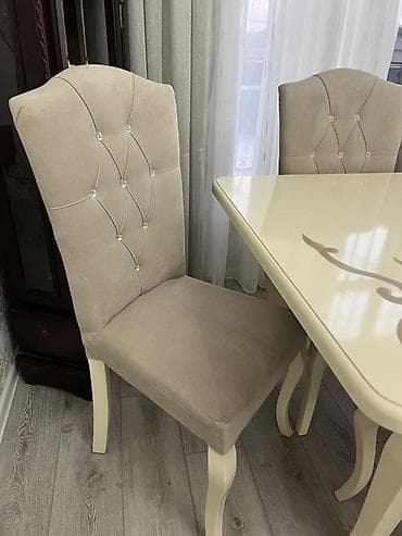 divan 2 ci el: Yemək masası dəsti – 8 nəfərlik - Tərkib: 1 ədəd düzbucaqlı masa + 8 — 4
