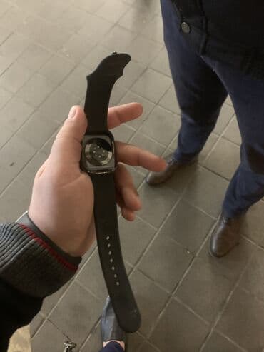 İşlənmiş, Smart saat, Apple, Sensor ekran, rəng - Qara