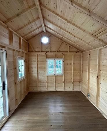 domax mebel: Bağ evi/bağ üçün dekorativ taxta kottec - Material: rənglənmiş taxta — 9