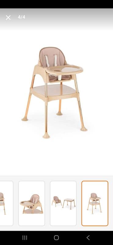 maşın ucun uşaq oturacağı: Çoxfunksiyalı uşaq yemək stulu - 3-i 1-də dizayn: yüksək stul, aşağı — 5