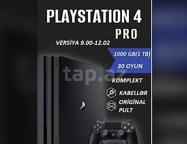 boss playstation: PS4 PRO oyun konsolu – 1 TB yaddaş, firmware 9.00-12.52 — 1
