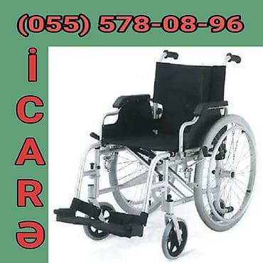 Tibbi geyim: İcarəyə əlil arabası - Mexaniki tip, itələmə tutacaqları ilə - Yüngül — 1