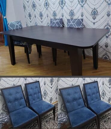 Qonaq otağı üçün, Yeni, Açılan, 6 stul