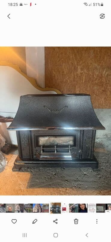 dəmir su ceni: Kamin Peçi, İşlənmiş, yanacaq - Odun, Ünvandan götürmə, Ödənişli çatdırılma — 1