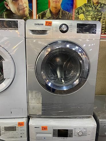 Rokos önyükləməli paltaryuyan maşın - Yük tutumu: 6 kq - Baraban