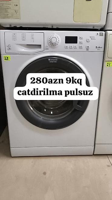 aristonlar: Hotpoint Ariston avtomat paltaryuyan maşın - Yükləmə həcmi: 9 kq - — 1