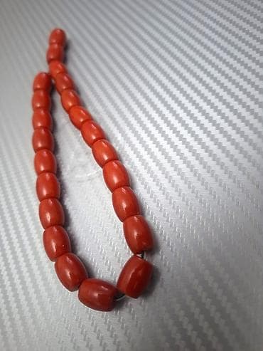 tebii mirvari muncuq: Mərcan təsbeh - Mənşə: Hind Okeanı sahili, Afrika - Material: təbii — 7