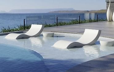 Hovuz üçün müasir istirahət şezlonqları - Məhsul növü: suya uyğun