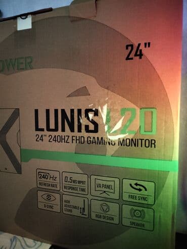 - manitor - Yenilənmə tezliyi: 240 Hz