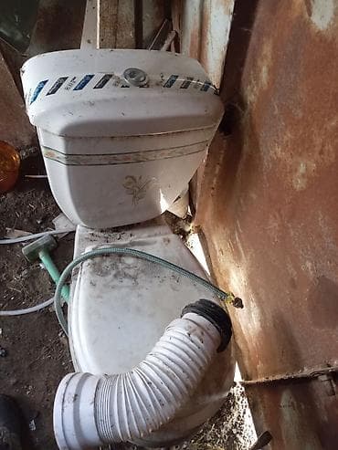 Unitazlar: Unitaz + bak komplekti - Kermika unitaz, üst qapaqlı - Üst su bakı — 2