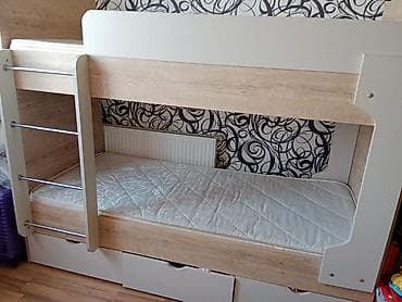beyoglu mebel: Oğlan və qız üçün, İşlənmiş, Çarpayı, Matras ilə, Siyirməli, Taxta — 1
