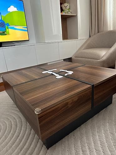 Столы: Журнальный стол, Б/у, Квадратный стол — 2