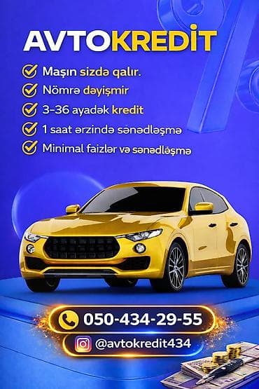 Paltar tikişi: Xidmət: Avtokredit - Maşın sizdə qalır - Nömrə dəyişmir - 3–36 ayadək — 1