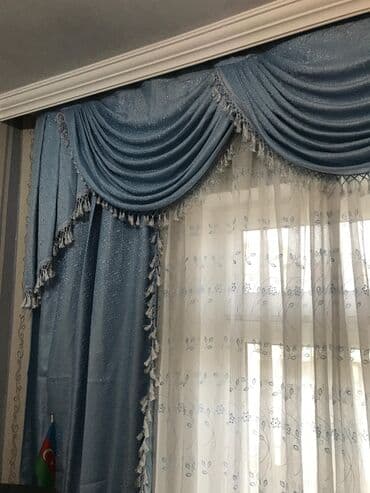 İşlənmiş, Pərdə, rəng - Göy