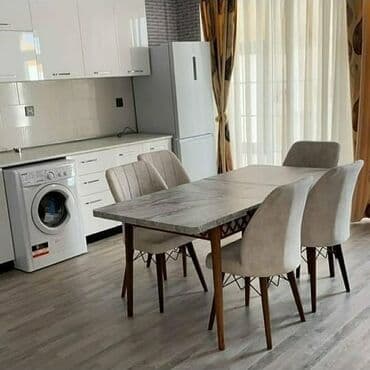 mətbəx ucun stol stullar: Mətbəx üçün, Yeni, Açılan, Dördbucaq masa, 4 stul — 8