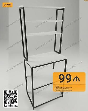 taxta ref: Stellaj – Laconic & Minimalism dizaynı - Material: metal karkas + — 1