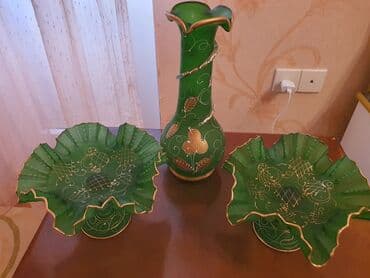 подставки для комнатных цветов бишкек: Yeni! Klassik gozel qab desti. 2 meyve qabi ve vaza. Qarayevdedir — 1