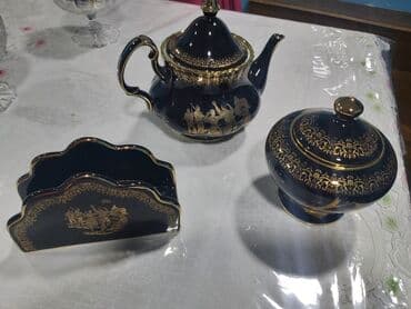 Çay dəstləri və servizlər: Komplekt iz salfetnisa, pesoçnisa, çaynik. 60manat. Japan design — 2