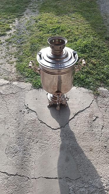 peçlər və kaminlər: İşlənmiş Od Samovar, 7 l, Pulsuz çatdırılma — 2