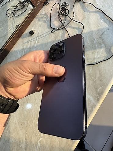 iphone 13: IPhone 14 Pro Max, 256 GB, Deep Purple, Simsiz şarj, Face ID — 4