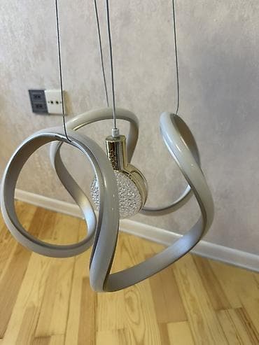 spirallı dəftərlər: Led Çılçıraq, 3 lampa, Metal — 4