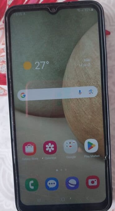 notebook 4 ram: Samsung Galaxy A12, 64 GB, rəng - Qırmızı, Sensor, Barmaq izi, İki sim kartlı — 1