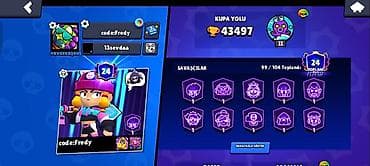 Детский мир: Brawl Stars hesabı - Kupa: 43 497 - Kupa Yolu nişanı: II - Profil — 1