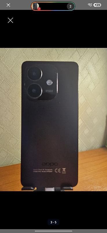 printer telefon: Oppo A3x, 128 GB, rəng - Bənövşəyi, Barmaq izi — 5