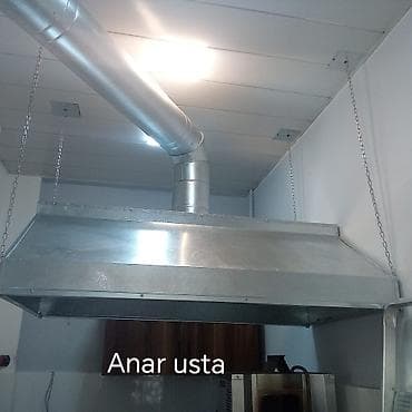hava ceken: Mətbəx üçün sənaye tipli aspirasiya sistemi – paslanmayan (sinklənmiş) — 5