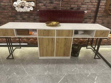 шкаф со столом: Нераскладной, Прямоугольный стол — 1