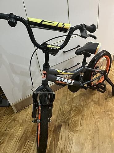 стоп старт: Четырехколесные Детский велосипед Start, 16" — 2