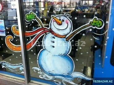 Hədiyyə bağlamaları: Xüsusi yeni il vitraj rəsmləri – şüşə üzərində əl işi dekor - Mövzu — 7