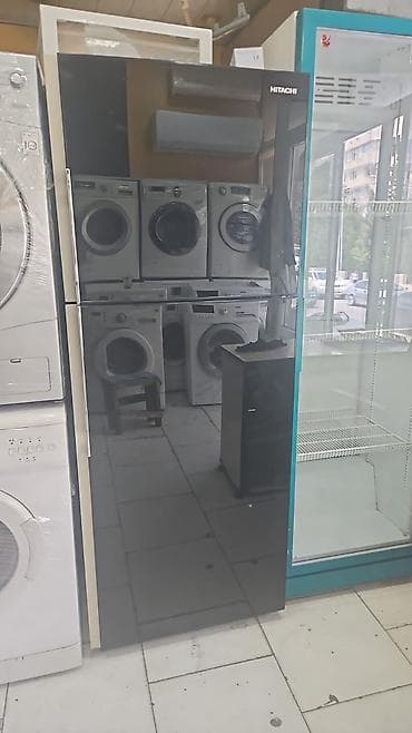 sharp soyuducu servis: 2 qapılı Hitachi Soyuducu Satılır, rəng - Qara — 1