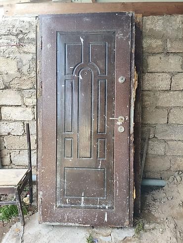 ikinci əl dəmir qapı: Dəmir giriş qapısı dəsti Ölçü 2m - 90 Sm - Material: qalın metal/dəmir — 9