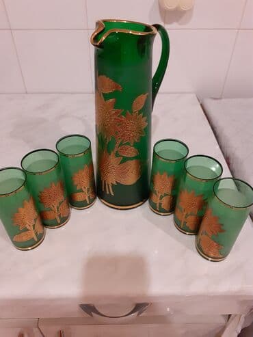 qədimi qab: Kompot üçün dəst . 
Yenidir .
Heç istifadə olunmayıb — 1