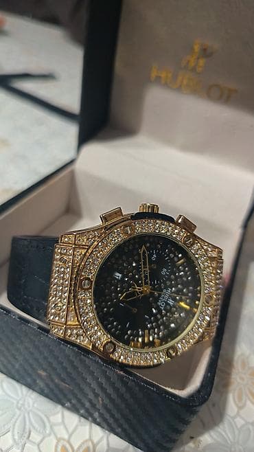 saat edifice: Qol saatı, Hublot, rəng - Qızılı — 3