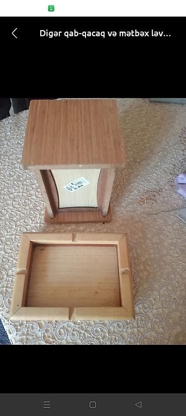 Bambukdan hazırlanmış mətbəx üçün çoxməqsədli qab/çərçivə dəsti