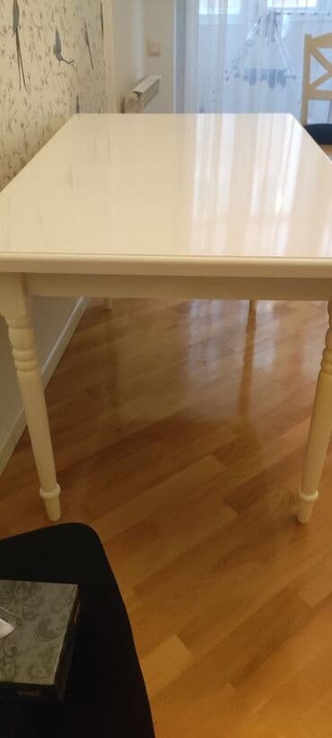 Salon, tibbi mebel: Mətbəx masası, Açılmayan, Taxta, Dördbucaq masa — 1