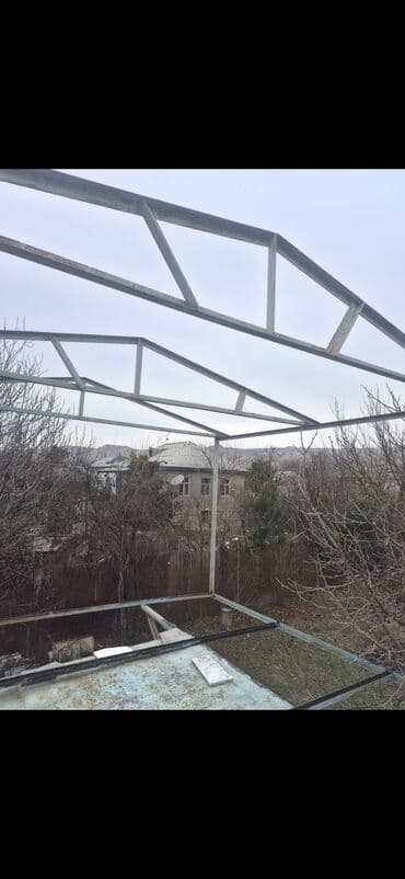 divar saat sekilleri: Metal karkaslı kölgəlik/üst örtük konstruksiyası - Material — 4